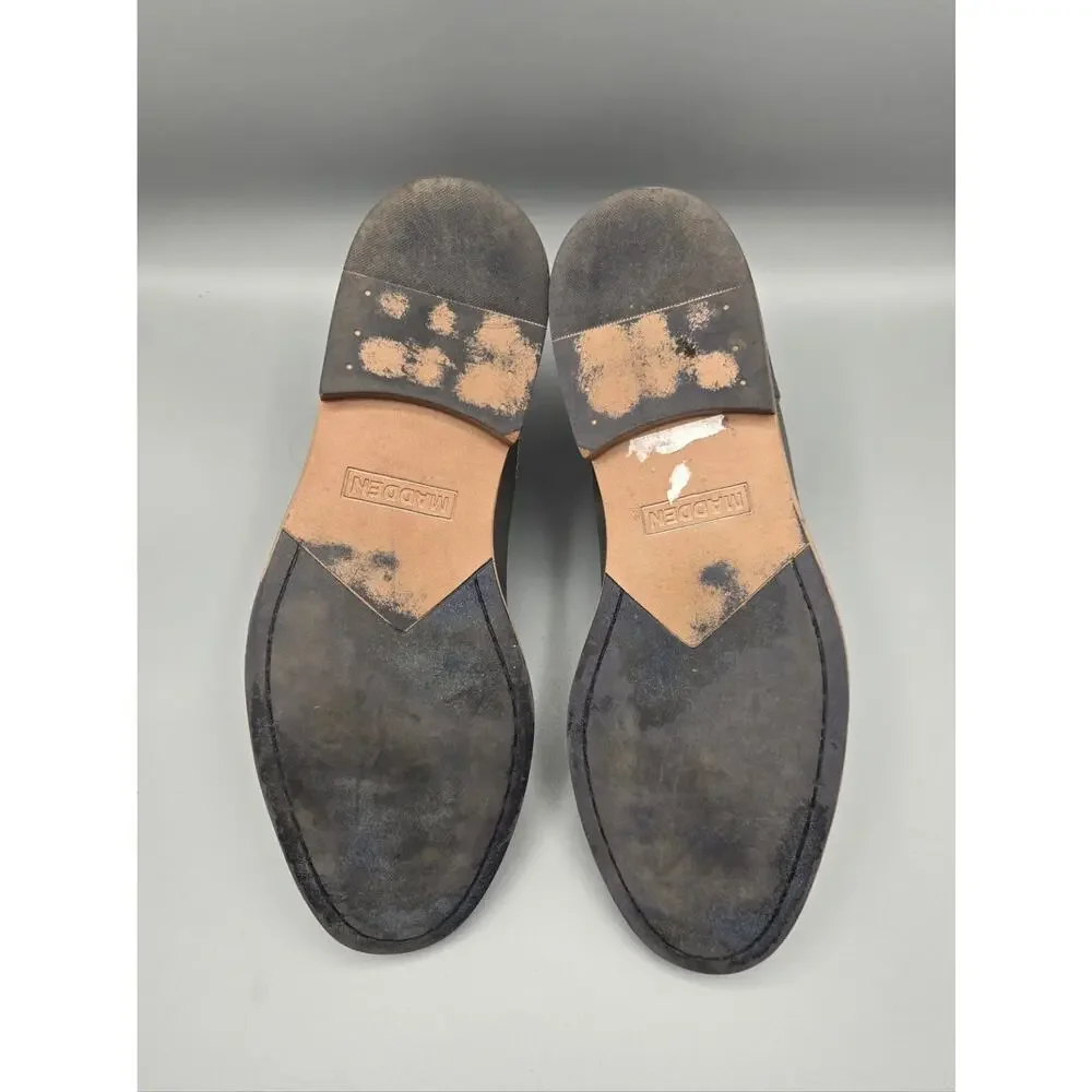 Madden Steve Madden Mens Grey Faux Suede Chelsea Boots Ankle Boots Dress Shoes